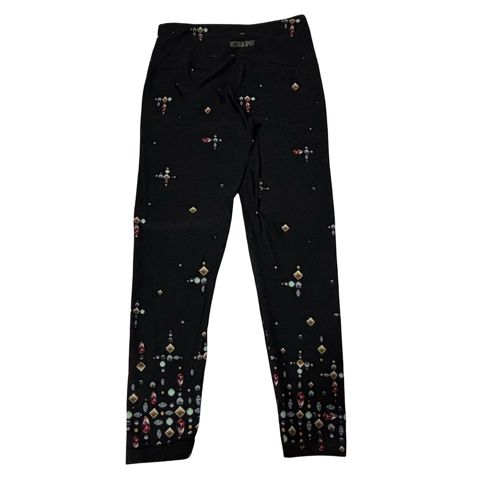 Victoria Sport 7/8 Leggings Medium High Rise Victoria's Secret Jewel Tights